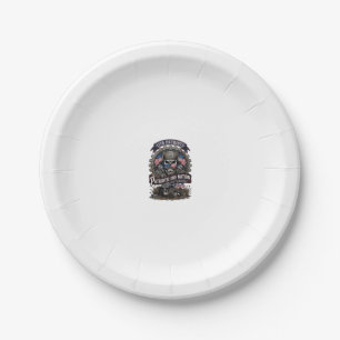Patriotic 1776 Off Road Skull Monster Truck Heavy  Paper Plate