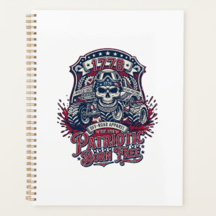 Patriotic 1776 Off Road Skull Monster Truck Heavy Planner