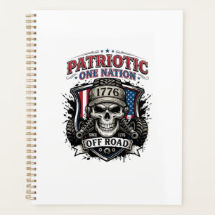 Patriotic 1776 Off Road Skull Monster Truck Heavy Planner