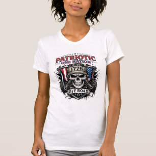 Patriotic 1776 Off Road Skull Monster Truck Heavy T-Shirt