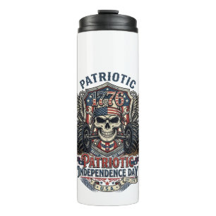 Patriotic 1776 Off Road Skull Monster Truck Heavy Thermal Tumbler