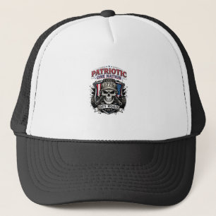 Patriotic 1776 Off Road Skull Monster Truck Heavy Trucker Hat