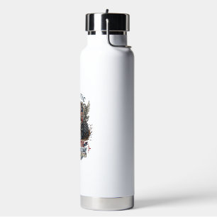 Patriotic 1776 Off Road Skull Monster Truck Heavy Water Bottle