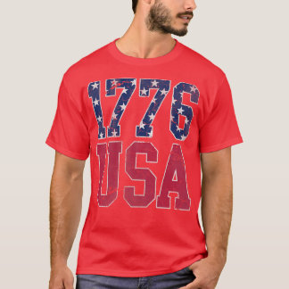 Patriotic 1776 USA America 4th of July Independenc T-Shirt
