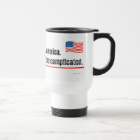 Patriotic 250th Funny Travel Mug Overcomplicated