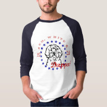Patriotic 4th of July 3/4 length t-shirt