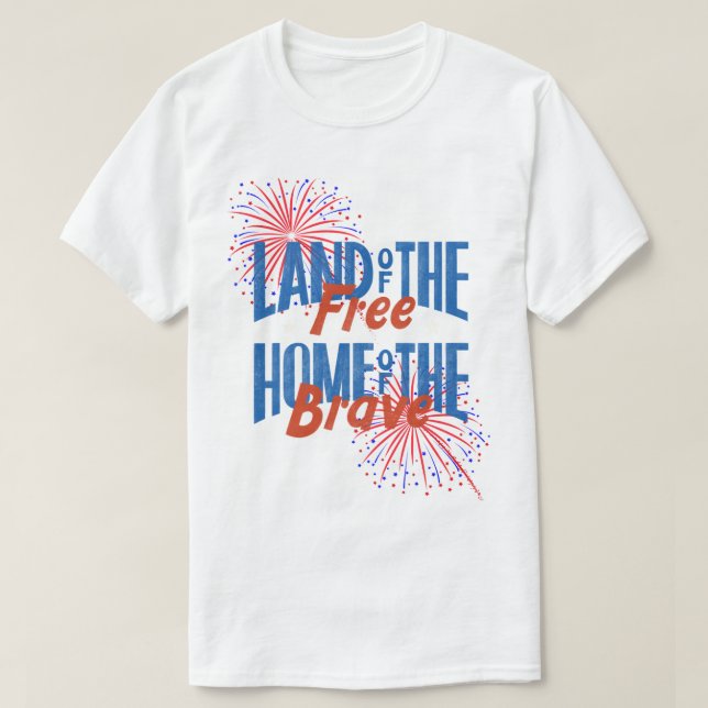 PATRIOTIC (4TH OF JULY) ALL genders, sizes T-Shirt (Design Front)
