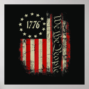 Patriotic 4th of July America Poster