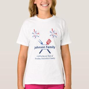Patriotic 4th of July BBQ Cookout America 250th T-Shirt
