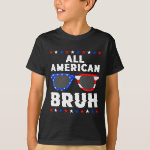 Patriotic 4th Of July Boys Teens Kids All American T-Shirt