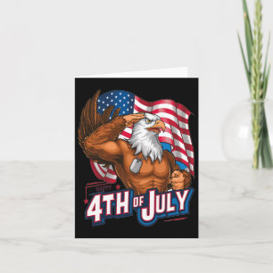 Patriotic 4th Of July Byld Eagle American Flag Ind Card