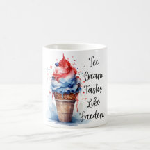 Patriotic 4th of July Ice Cream T-Shirt