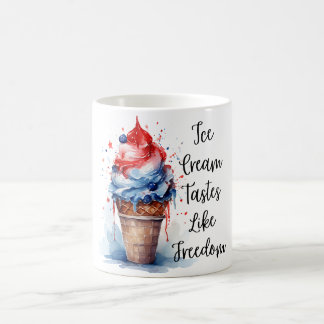 Patriotic 4th of July Ice Cream T-Shirt Coffee Mug