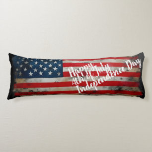 Patriotic 4th of July Independence Day Art Body Cushion