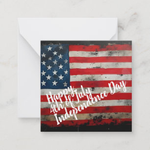 Patriotic 4th of July Independence Day Art Card