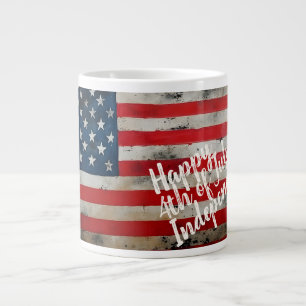 Patriotic 4th of July Independence Day Art Large Coffee Mug