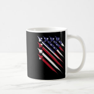Patriotic 4th Of July Jet Usa American Flag Men Bo Coffee Mug