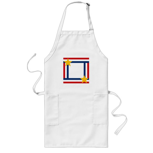 Patriotic 4th of July Long Apron (Front)