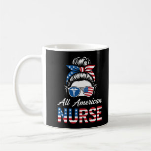 Patriotic 4th of July Nurse Independence Day Pride Coffee Mug