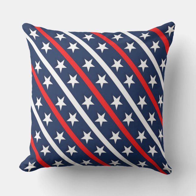 Patriotic, 4th of July, Outdoor Pillow (Front)