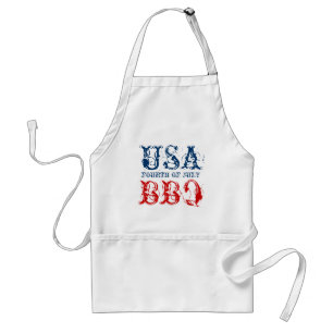 Patriotic 4th of July party BBQ aprons   USA 1776