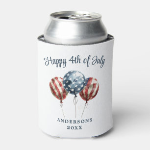 Patriotic 4th of July Party Can Cooler