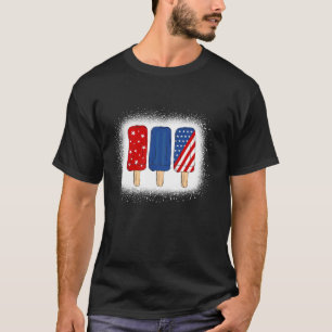 Patriotic 4th Of July Popsicle s USA America Flag T-Shirt