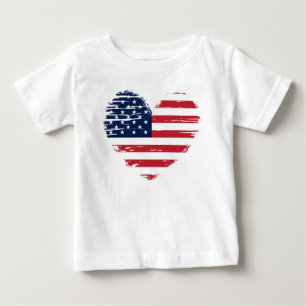 Patriotic 4th of July Star Baby T-shirt