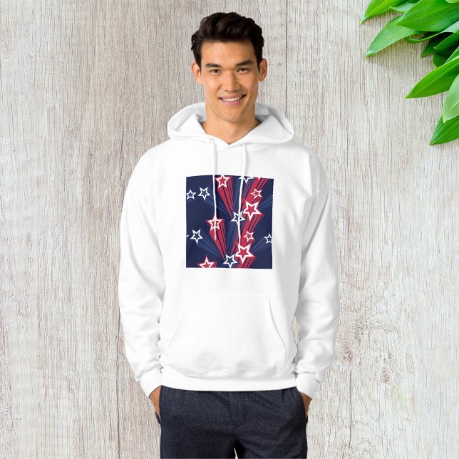 Patriotic 4th of July Stars Red White And Blue  Hoodie (Creator Uploaded)