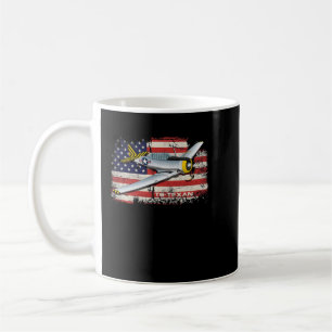 Patriotic A-10 Warthog jet American flag Coffee Mug