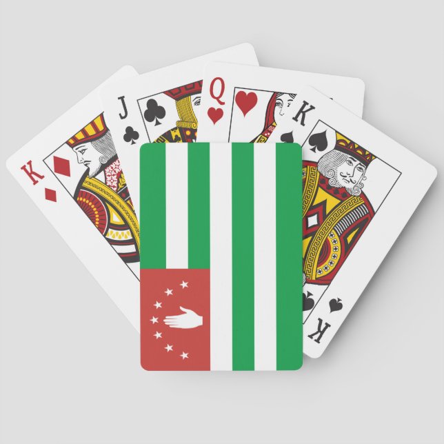 Patriotic Abkhazia Flag Playing Cards (Back)