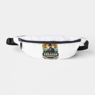 Patriotic Abraham Drinkin Retro Distressed Bum Bags