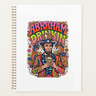 Patriotic Abraham Drinkin Retro Planner