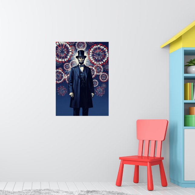 Patriotic Abraham Lincoln  Poster (Nursery 1)