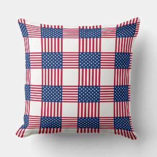 Patriotic Accent Throw Pillow