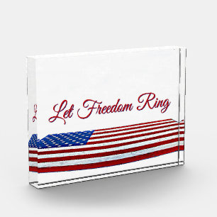 Patriotic Acrylic Block