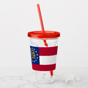 Patriotic Acrylic Tumbler with flag of Georgia