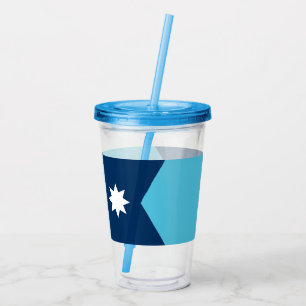 Patriotic Acrylic Tumbler with flag of Minnesota