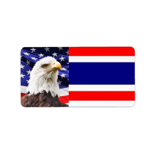 Patriotic Address Label (Front)