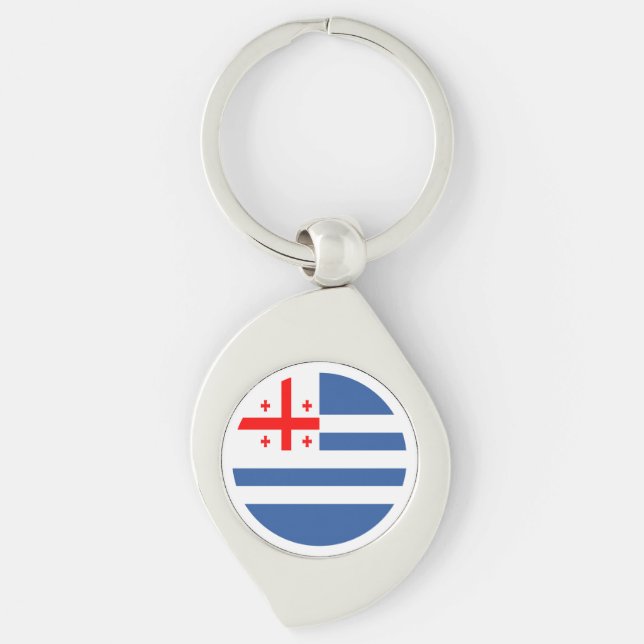 Patriotic Adjara Flag Key Ring (Front)