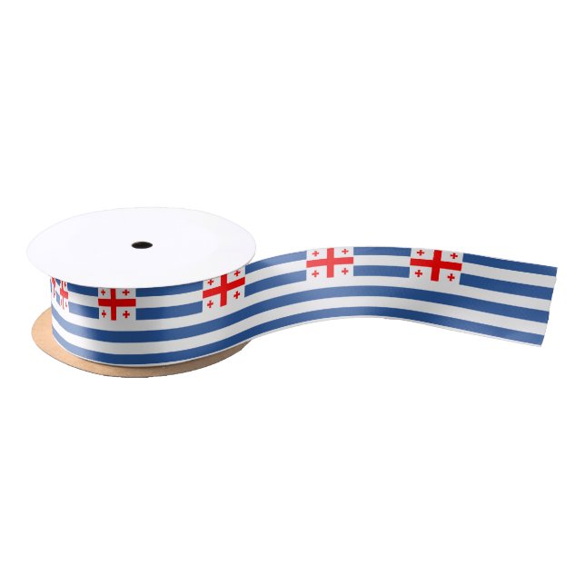 Patriotic Adjara Flag Satin Ribbon (Spool)