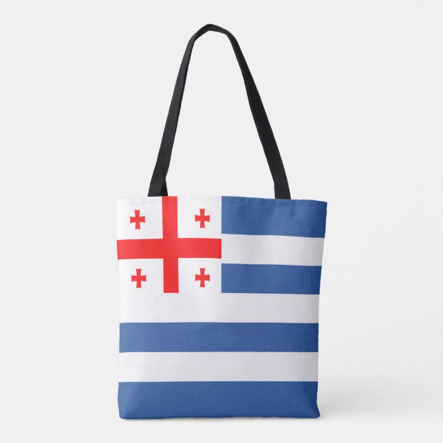Patriotic Adjara Flag Tote Bag (Back)