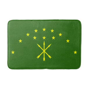 Patriotic Adygea Flag Bath Mat