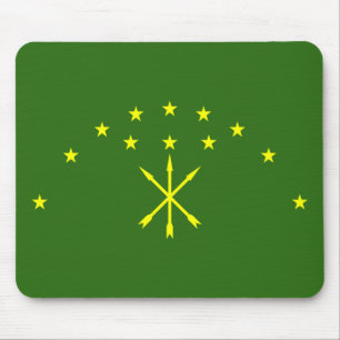 Patriotic Adygea Flag Mouse Mat
