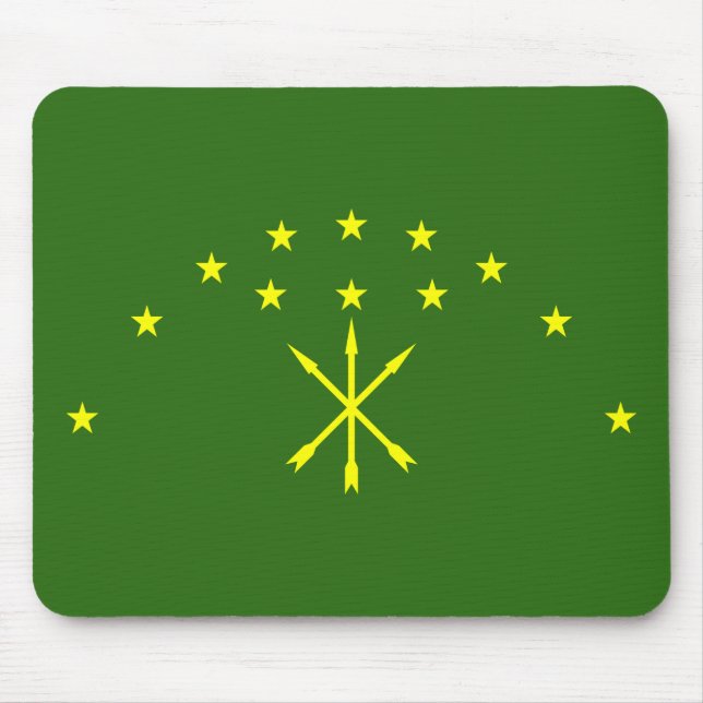 Patriotic Adygea Flag Mouse Mat (Front)