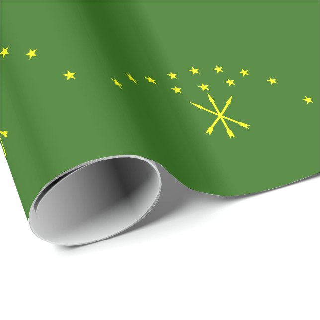 Patriotic Adygea Flag Wrapping Paper (Roll Corner)