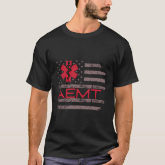 Patriotic Aemt Medical Technician First Aider T-Shirt