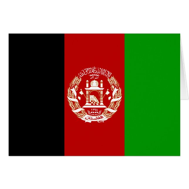 Patriotic Afghanistan Flag (Front Horizontal)