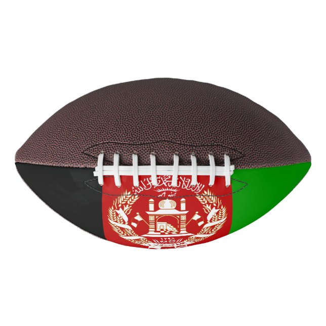Patriotic Afghanistan Flag American Football (Front)