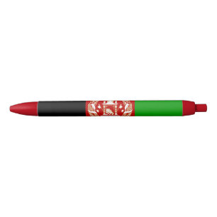 Patriotic Afghanistan Flag Blue Ink Pen